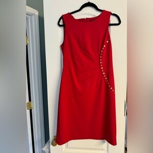 Size 8 Red Tahari Cocktail Dress